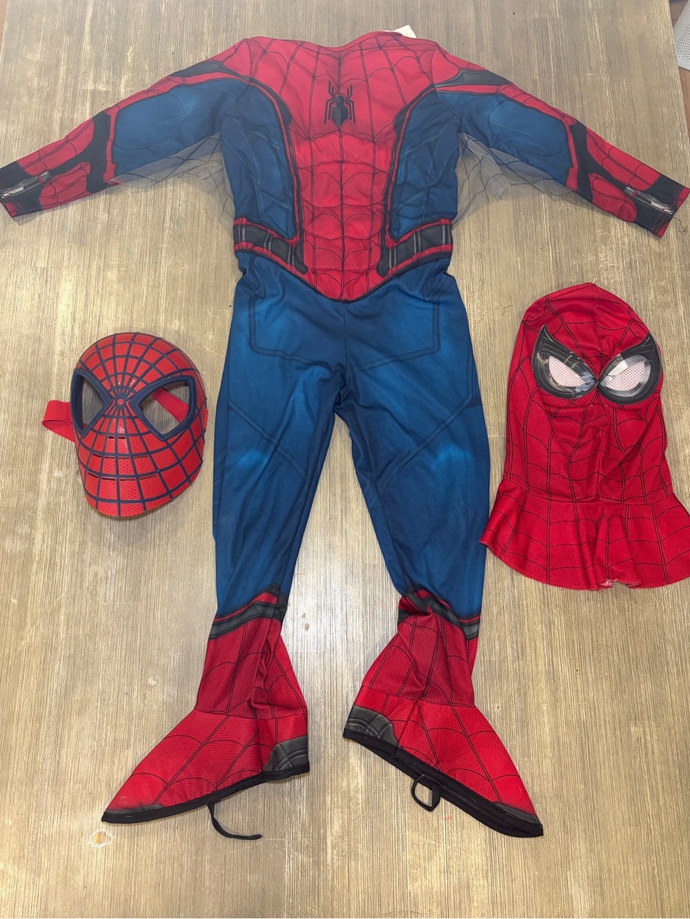 Rubies Spider-Man Costume with hard and soft mask size small